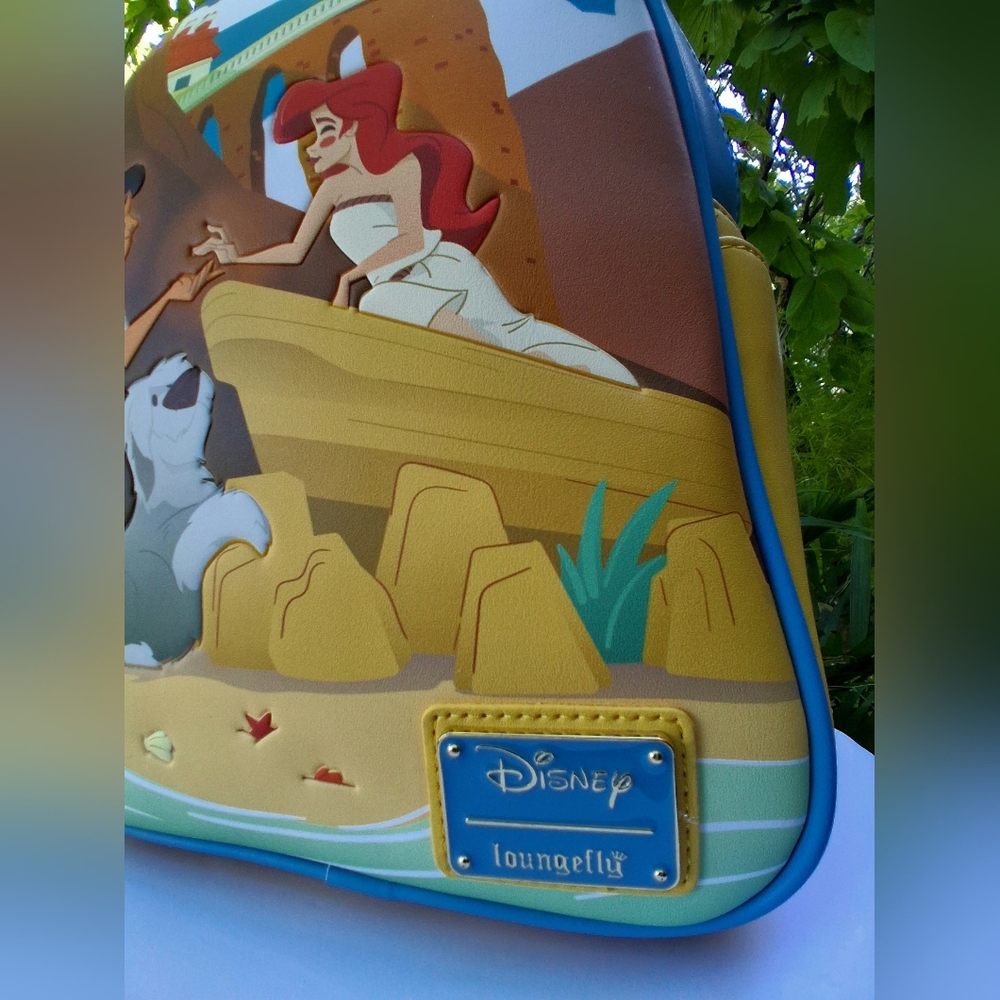 🔥NWT Disney LOUNGEFLY ARIEL THE LITTLE MERMAID Backpack - Picture 8 of 15